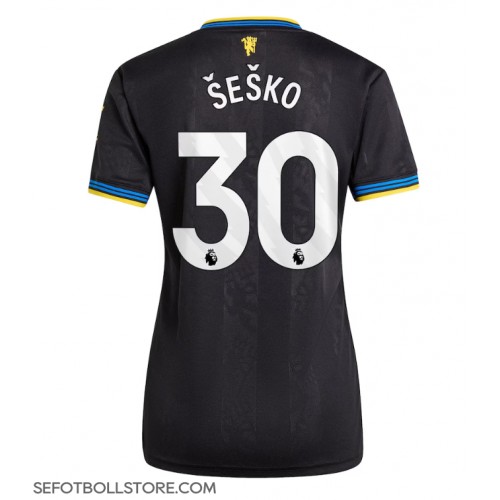 Manchester United Benjamin Sesko #30 Replika Tredje Tröja Dam 2025-26 Kortärmad